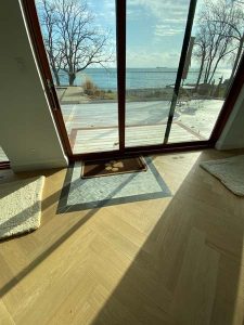 contemporary home hardwood flooring