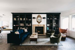 dark herringbone flooring riverdale
