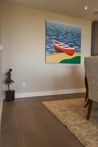 high park condo hardwood kitchen flooring