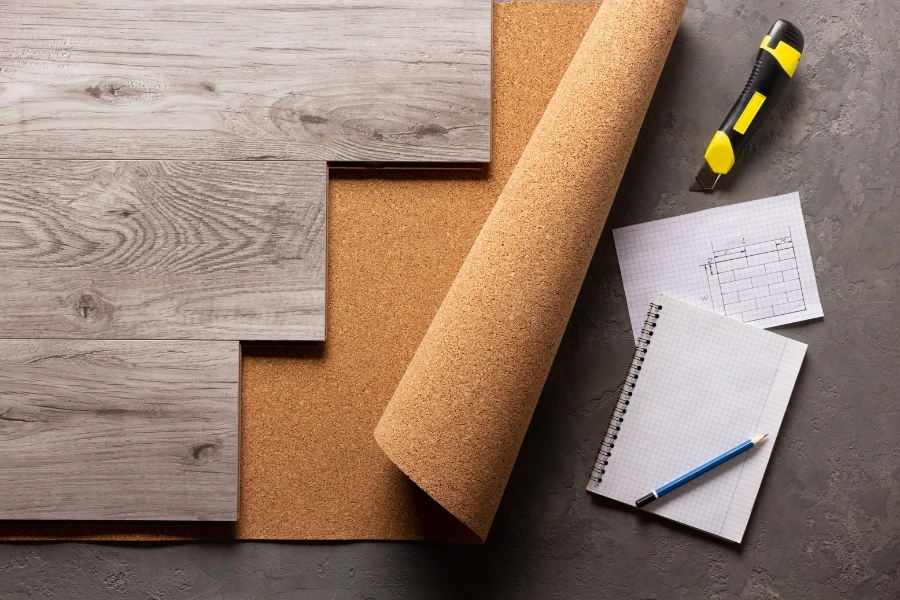 underlayment on floors for sound minimizing