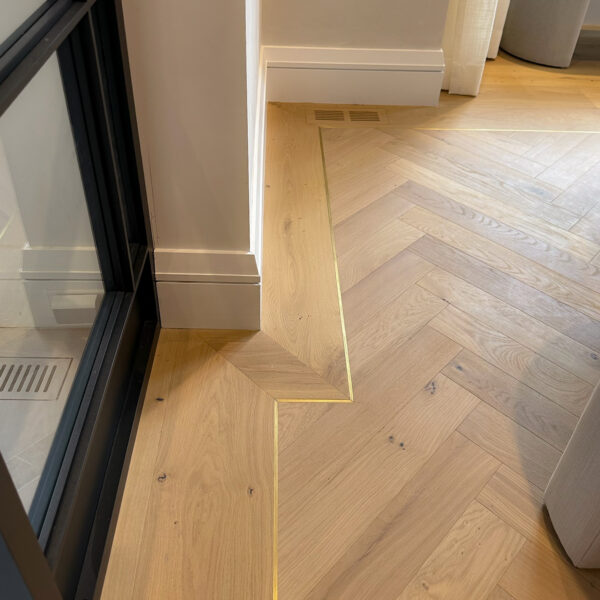 Alternative view of Solid Bronze Floor Inlay 1/4″ by 1/2″